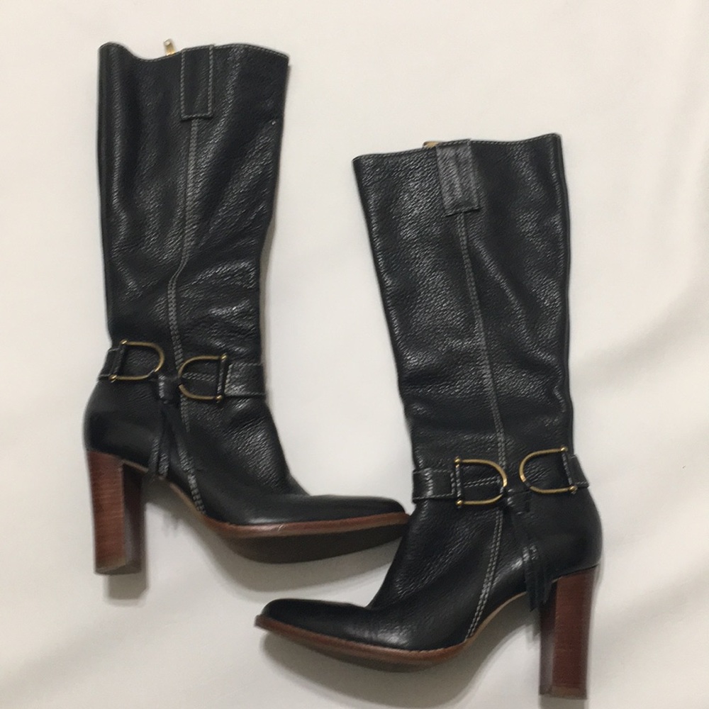 Schutz Black Knee High Boots size 5